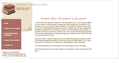 Desktop Screenshot of foresthilltutoring.com