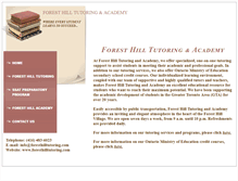 Tablet Screenshot of foresthilltutoring.com